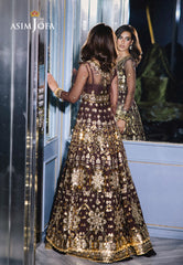 Asim Jofa Designers Limited Edition Ajffd-07 Embroidered Net Stitched 3 Pcs
