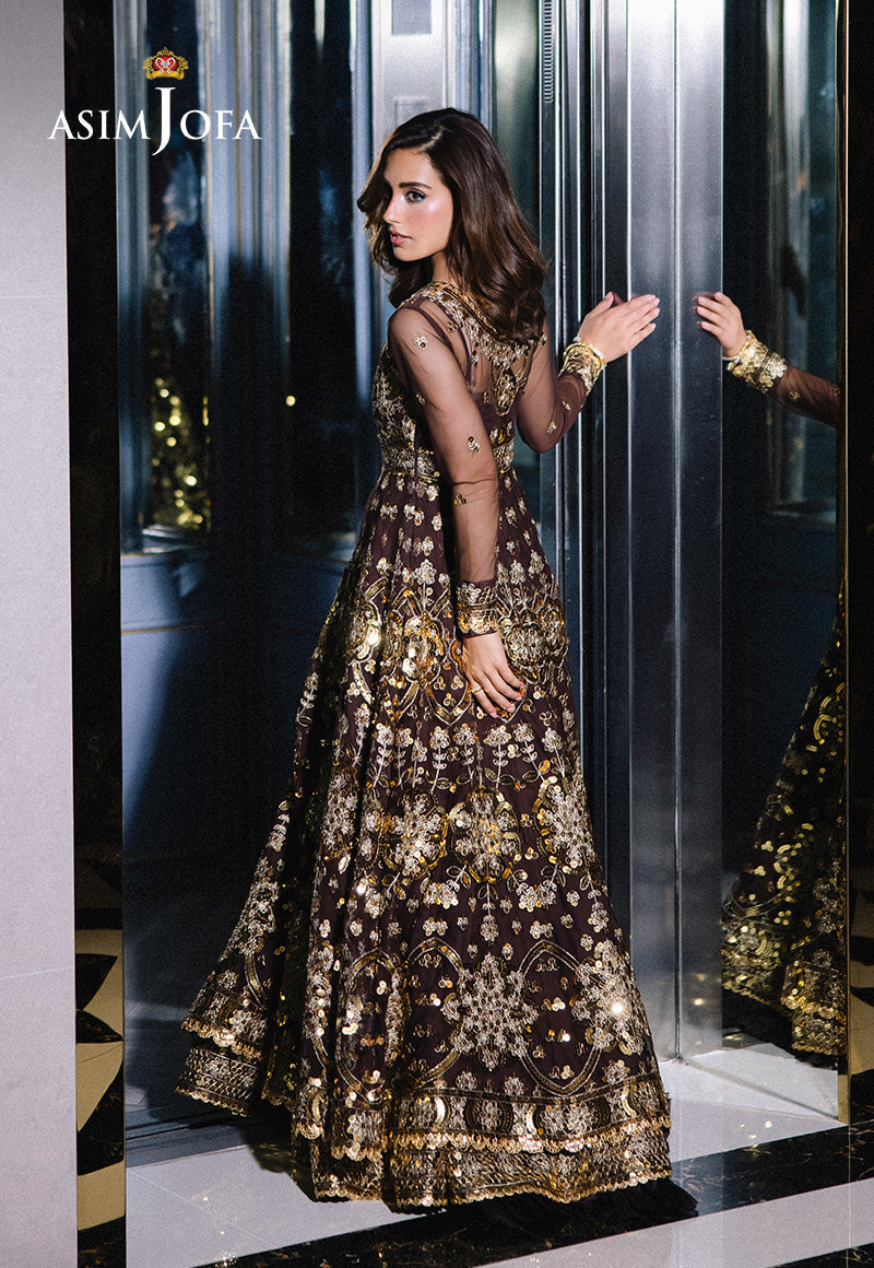Asim Jofa Festive 25 Ajff-07 Embroidered Net 3 Pcs