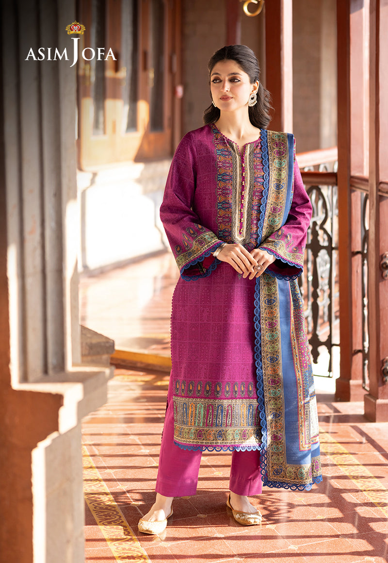 Asim Jofa Designers Limited Edition Ajuwd-51 Printed Stitched 3 Pcs