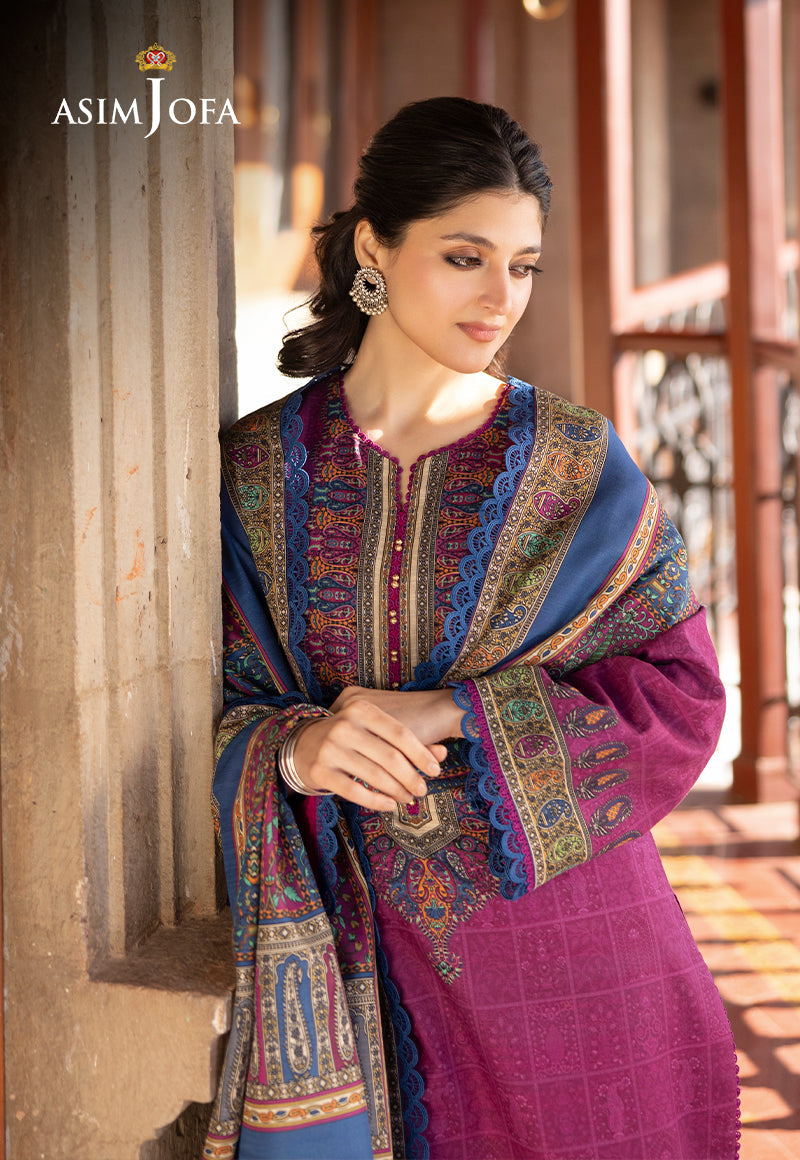 Asim Jofa Designers Limited Edition Ajuwd-51 Printed Stitched 3 Pcs