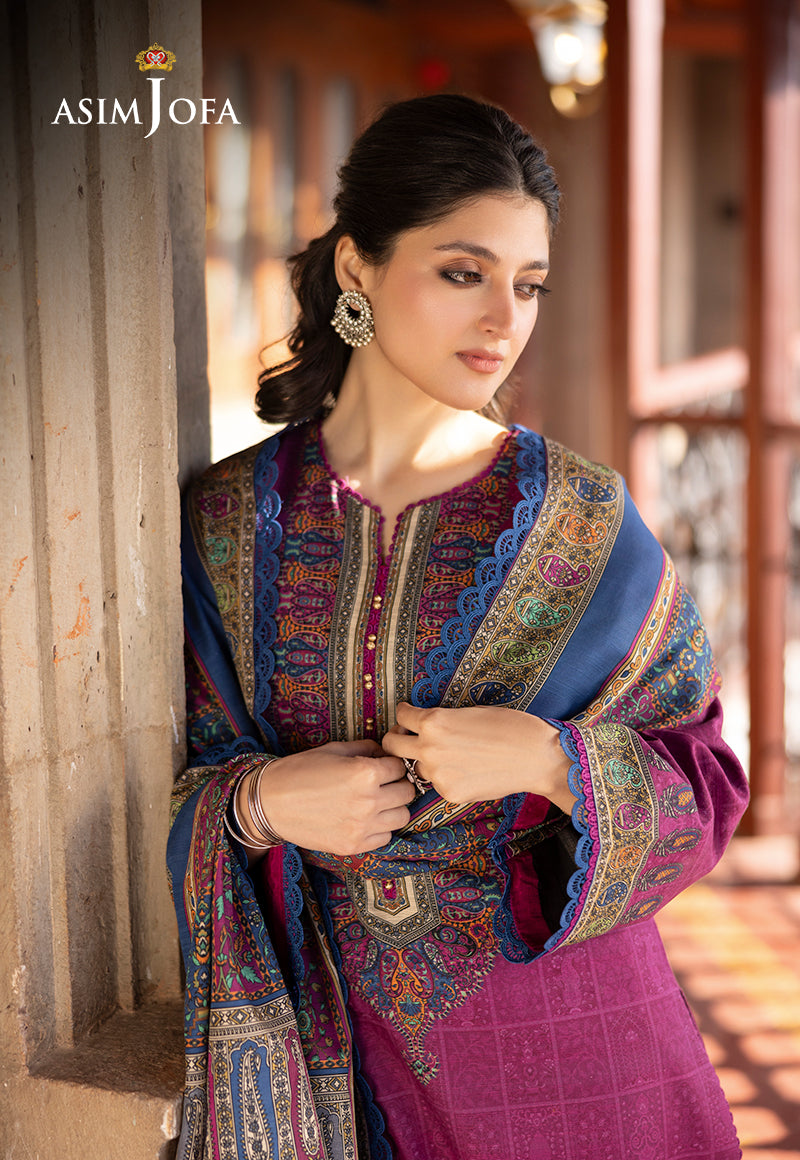Asim Jofa Designers Limited Edition Ajuwd-51 Printed Stitched 3 Pcs