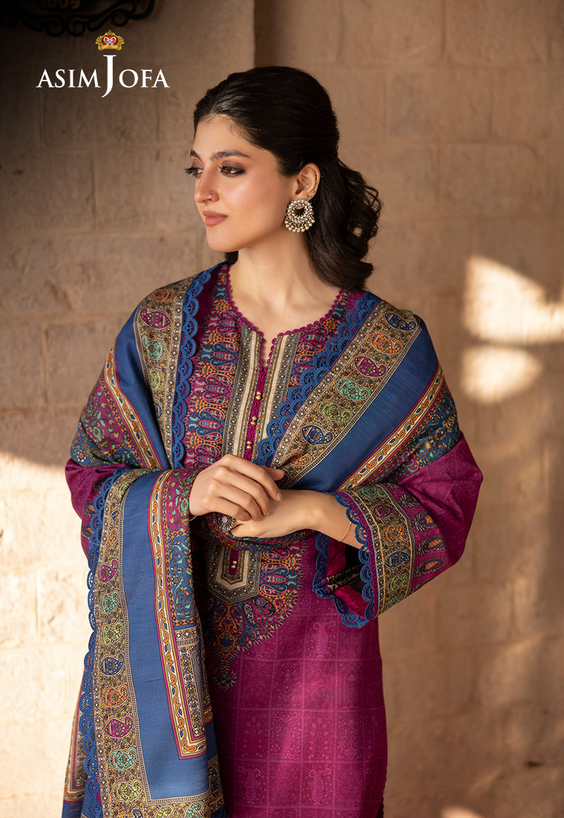 Asim Jofa Designers Limited Edition Ajuwd-51 Printed Stitched 3 Pcs