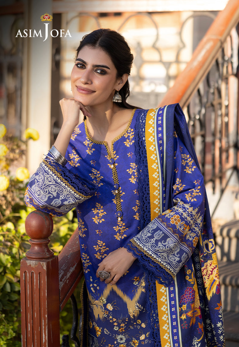 Asim Jofa Winter Collection Ajuw-68 Printed Viscose 3 Pcs