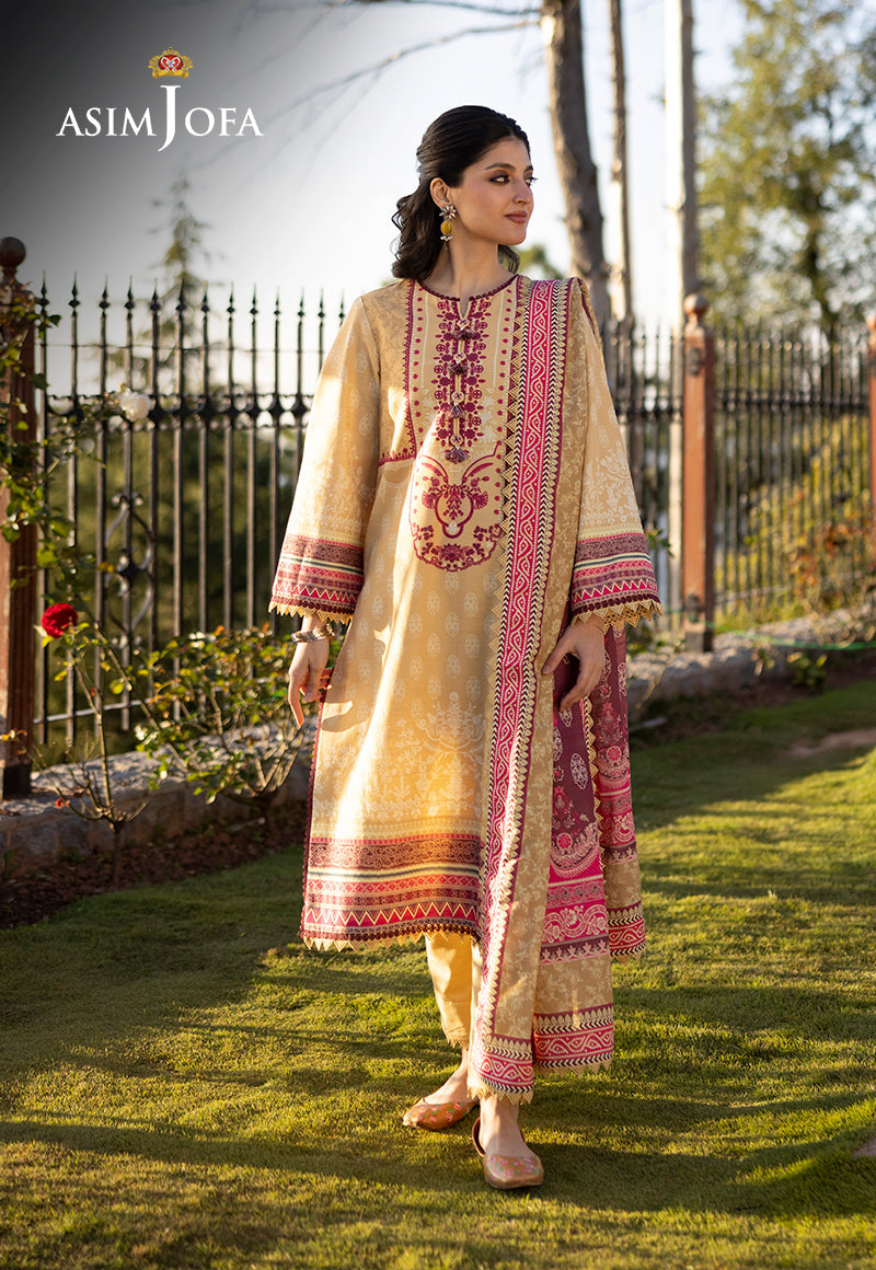 Asim Jofa Designers Limited Edition Ajuwd-36 Printed Stitched 3 Pcs
