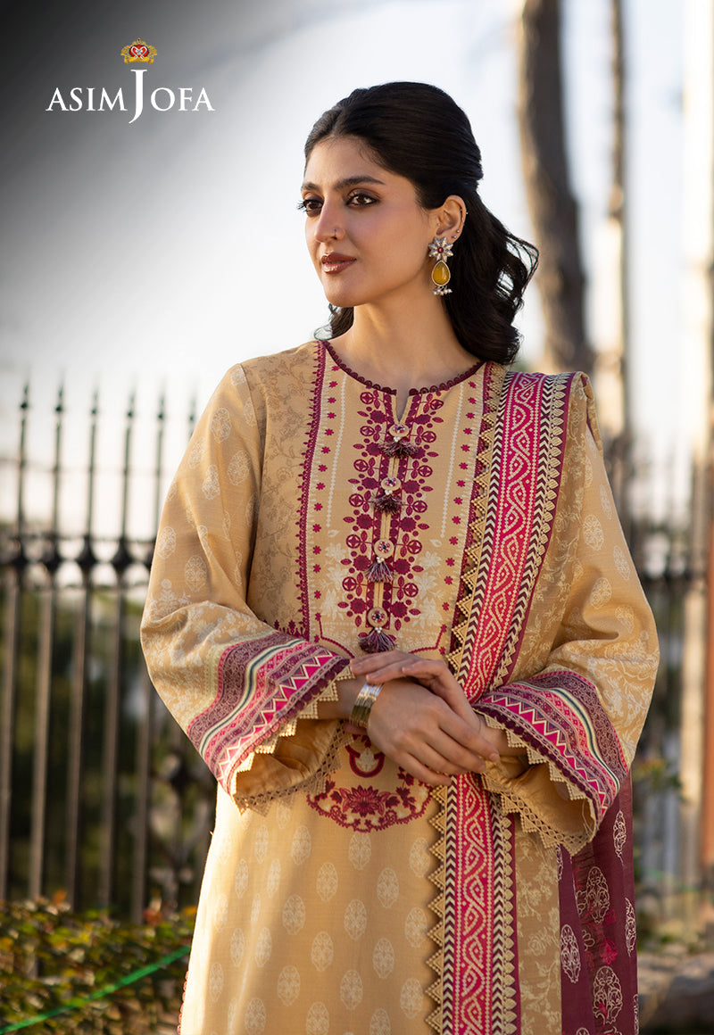 Asim Jofa Designers Limited Edition Ajuwd-36 Printed Stitched 3 Pcs