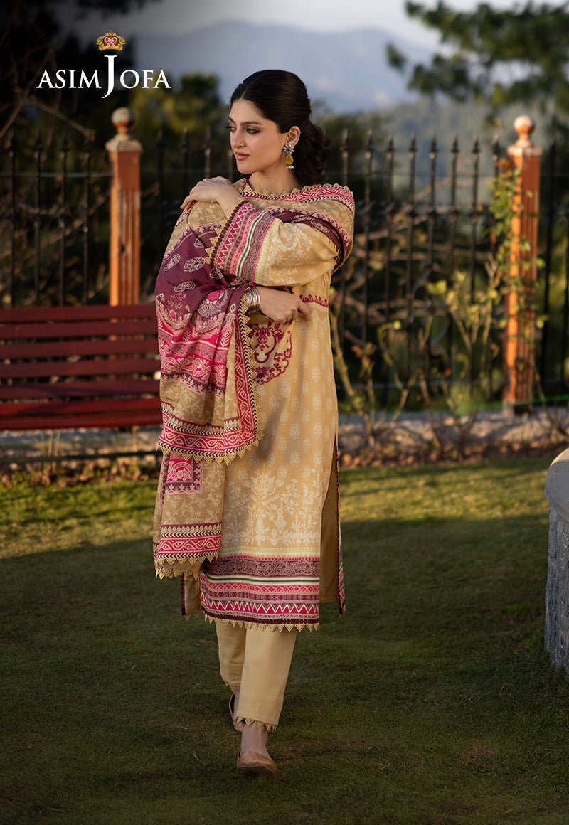 Asim Jofa Designers Limited Edition Ajuwd-36 Printed Stitched 3 Pcs