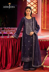 Asim Jofa Unstitched 3 Piece Luxury Festive Rejoice AJLFF-03 Embroidered Silk 3 Pcs