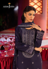 Asim Jofa Unstitched 3 Piece Luxury Festive Rejoice AJLFF-03 Embroidered Silk 3 Pcs