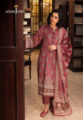 Asim Jofa Prints Unstitched Drop 2 Ajubj-43 Printed Lawn 3 Pc