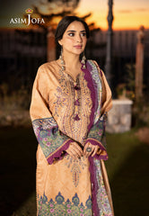 Asim Jofa Designers Limited Edition Ajuwd-19 Embroidered Stitched 3 Pcs