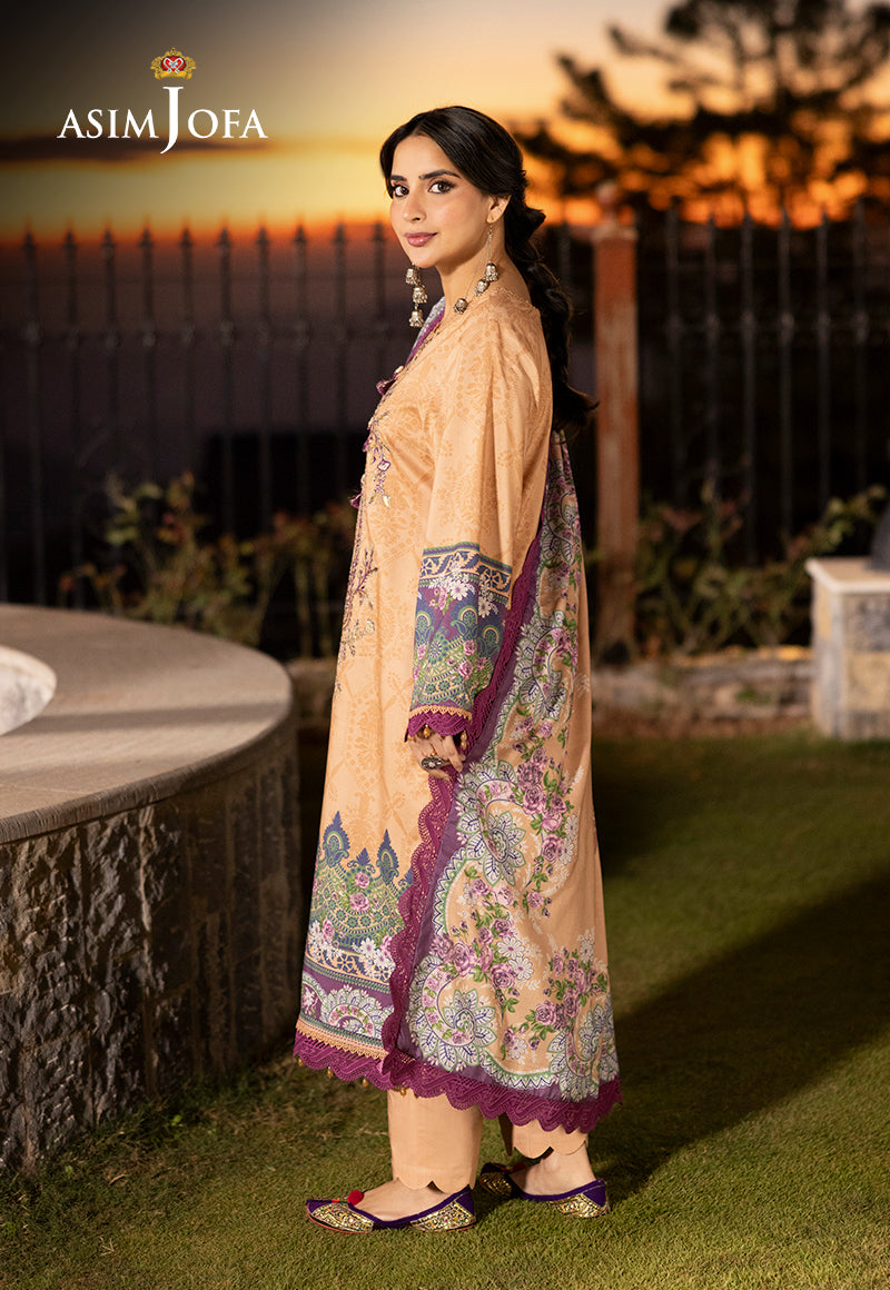 Asim Jofa Designers Limited Edition Ajuwd-19 Embroidered Stitched 3 Pcs