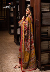 Asim Jofa Prints Unstitched Drop 1 Ajubj-42 Printed Lawn 3 Pcs