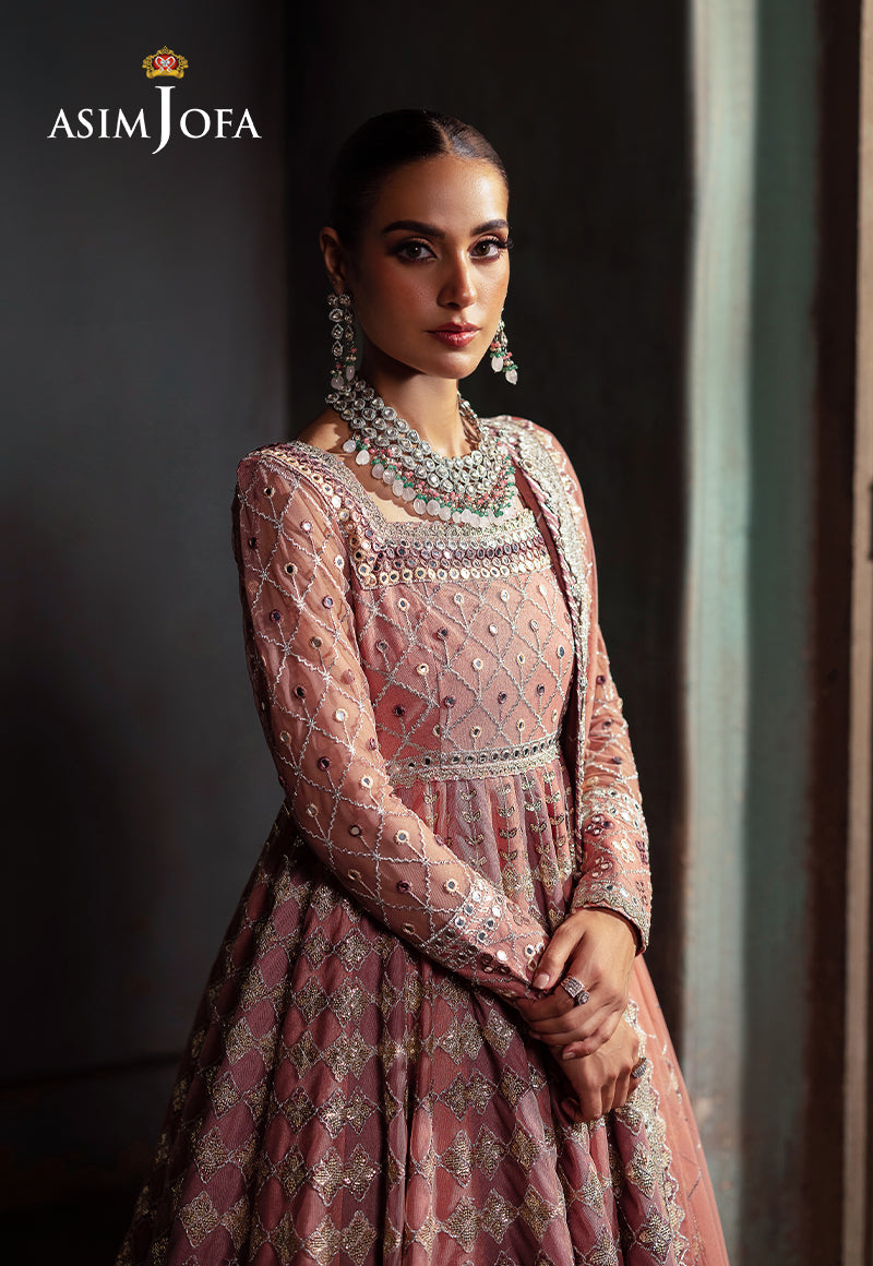Asim Jofa Bekhudi Ajkb-03 Embroidered Net 3 Pcs