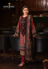 Asim Jofa Designers Limited Edition Pret Ajubj-09 Printed Embroidered Lawn Stitched 3 Pc