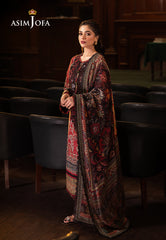 Asim Jofa Designers Limited Edition Pret Ajubj-09 Printed Embroidered Lawn Stitched 3 Pc