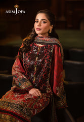 Asim Jofa Designers Limited Edition Pret Ajubj-09 Printed Embroidered Lawn Stitched 3 Pc