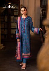 Asim Jofa Prints Unstitched Drop 1 Ajubj-40 Printed Lawn 3 Pcs