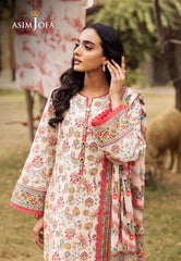 Asim Jofa Designers Limited Edition Pret Ajubj-50 Printed Lawn Stitched 3 Pc