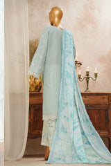 HZ Stitched 3 Piece Solid Emb Chikankari Collection'2025-SSPE-3P-005-BABY BLUE
