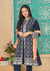 Ochre Clothing Cotton Embroidered 3 Pc Suit