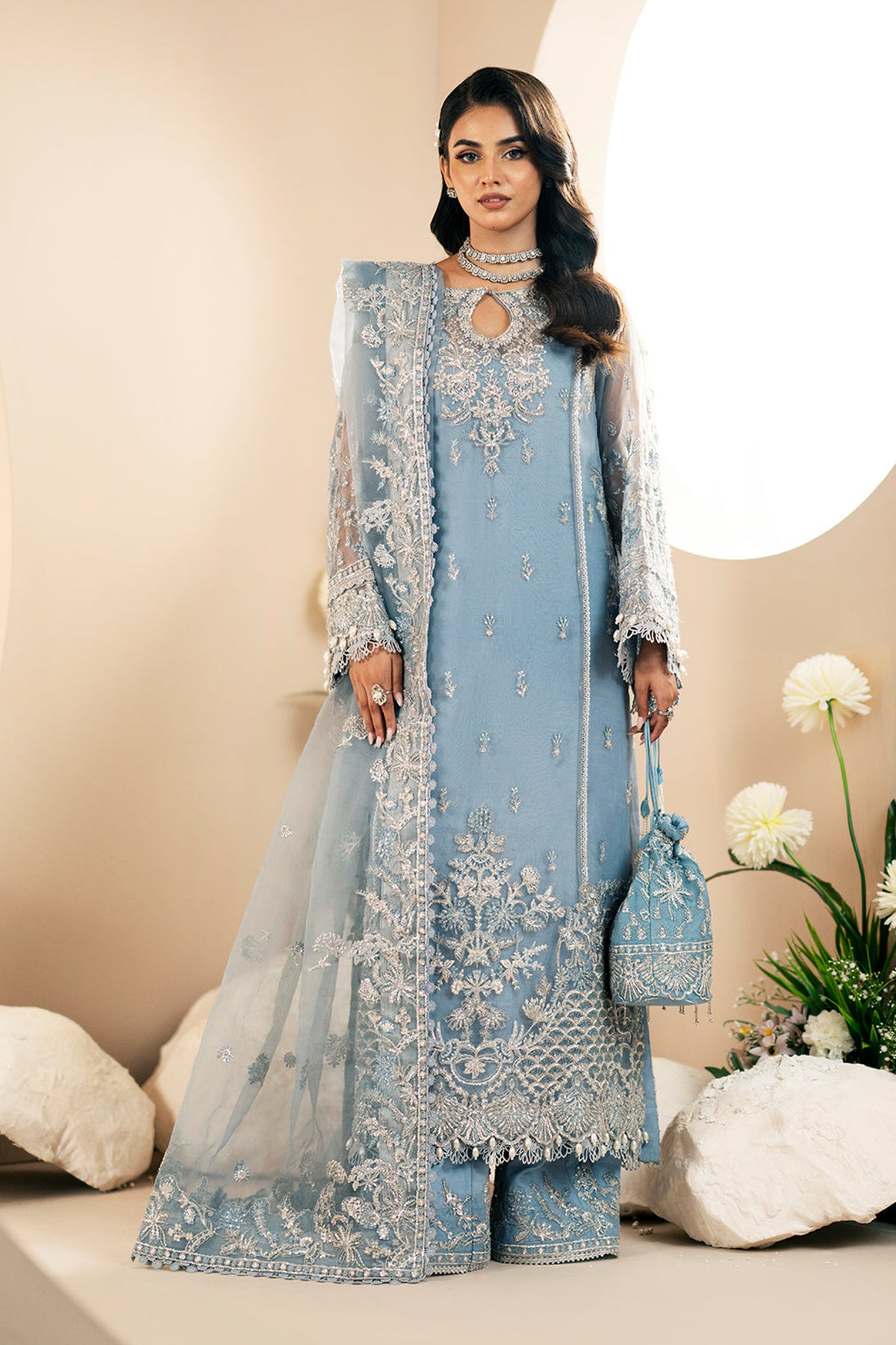 Inayat By AJR Unstitched 3 Piece Festive Formals Collection'2024-AFF-02-Lotus