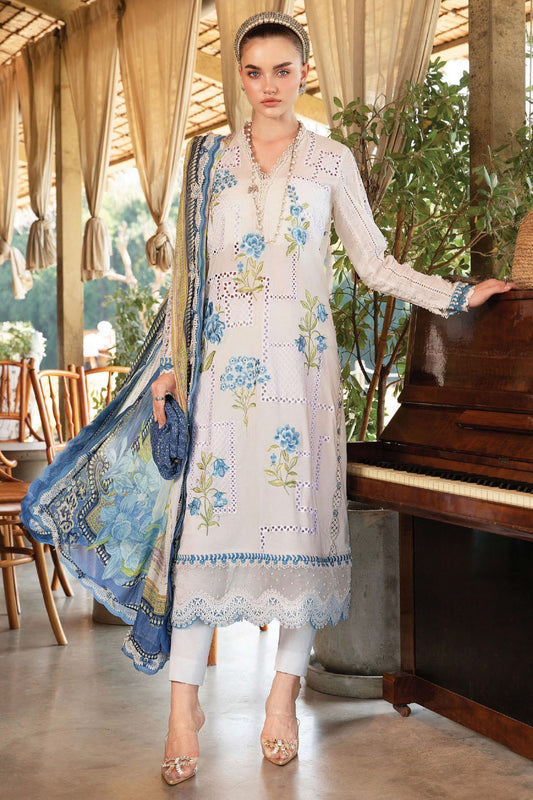 M.Prints By Maria B Unstitched 3 Piece Spring Summer Collection'2025-01-A