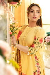 M.Basics By Maria B Unstitched 3 Piece Lawn Vol-01 Collection-01-A