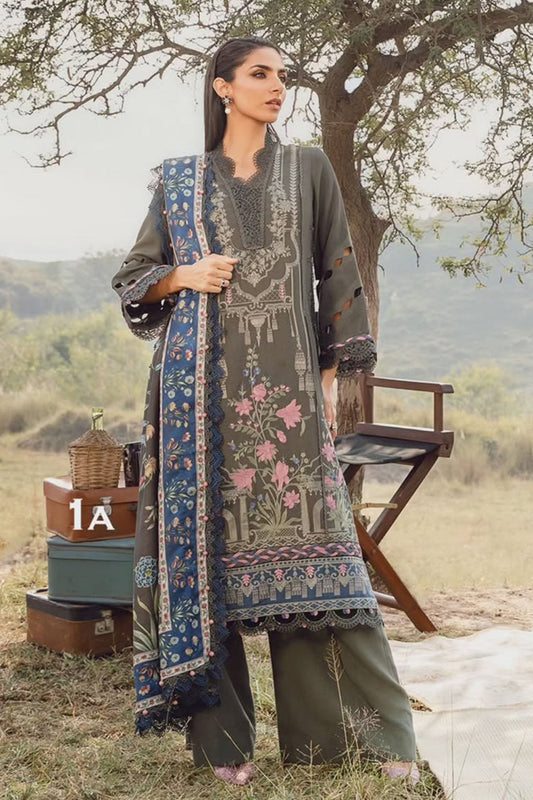 M Prints By Maria B Unstitched 3 Piece Winter Edition Collection'2024-01-A