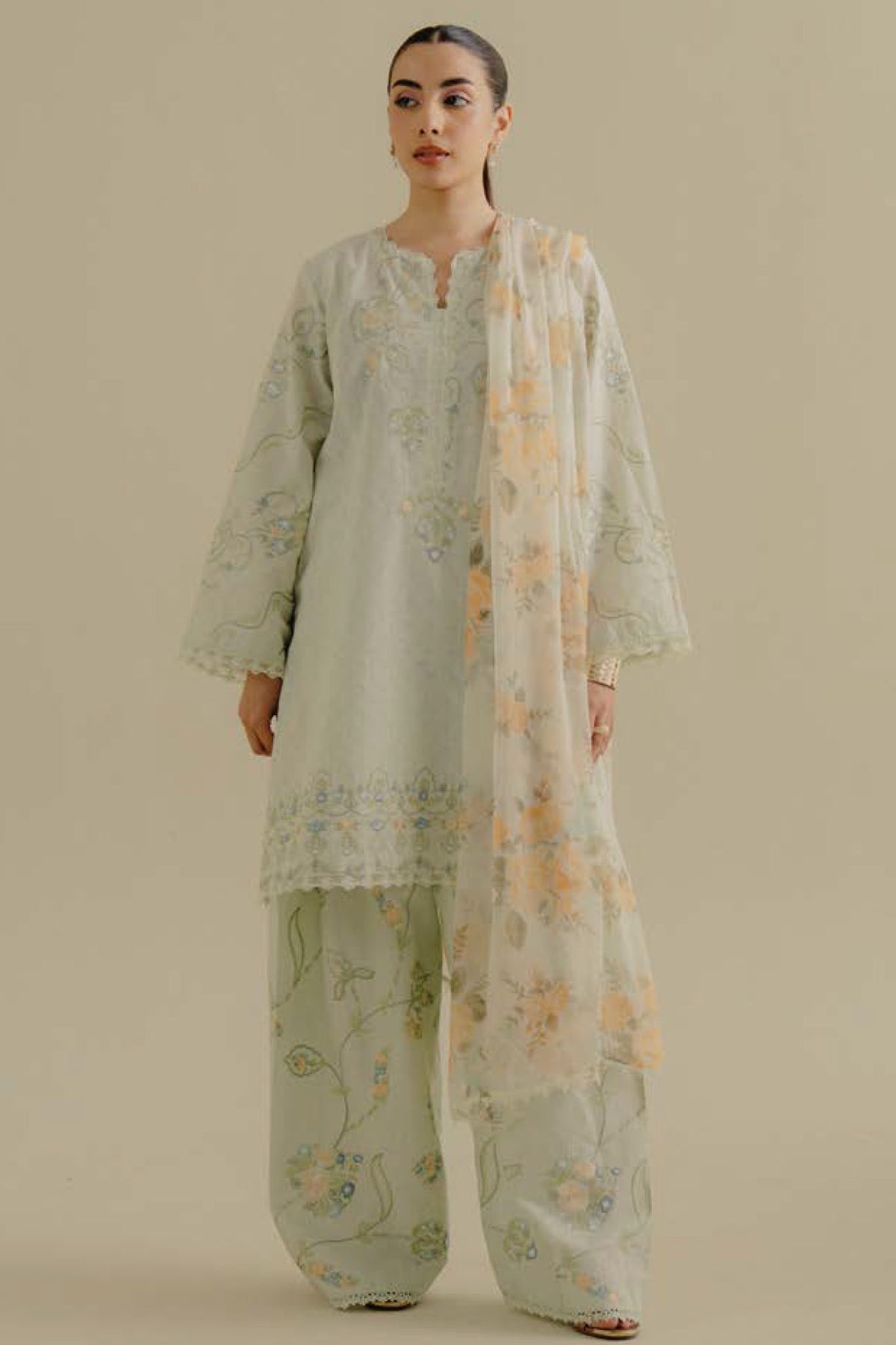 COCO By Zara Shah Jahan Unstitched 3 Piece Lawn Drop 2 Collection'2025-01-B-Elva