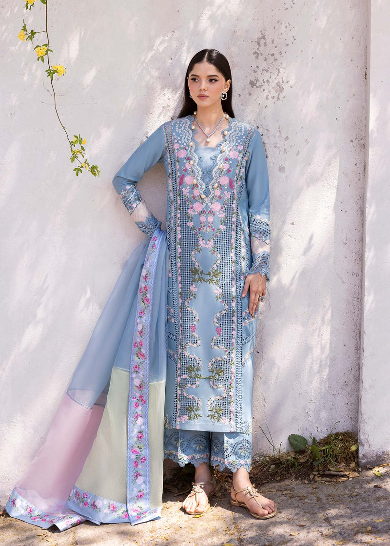 Bloom By Saira Shakira Unstitched 3 Piece Luxury Lawn Collection'2025-01-B-Zerene