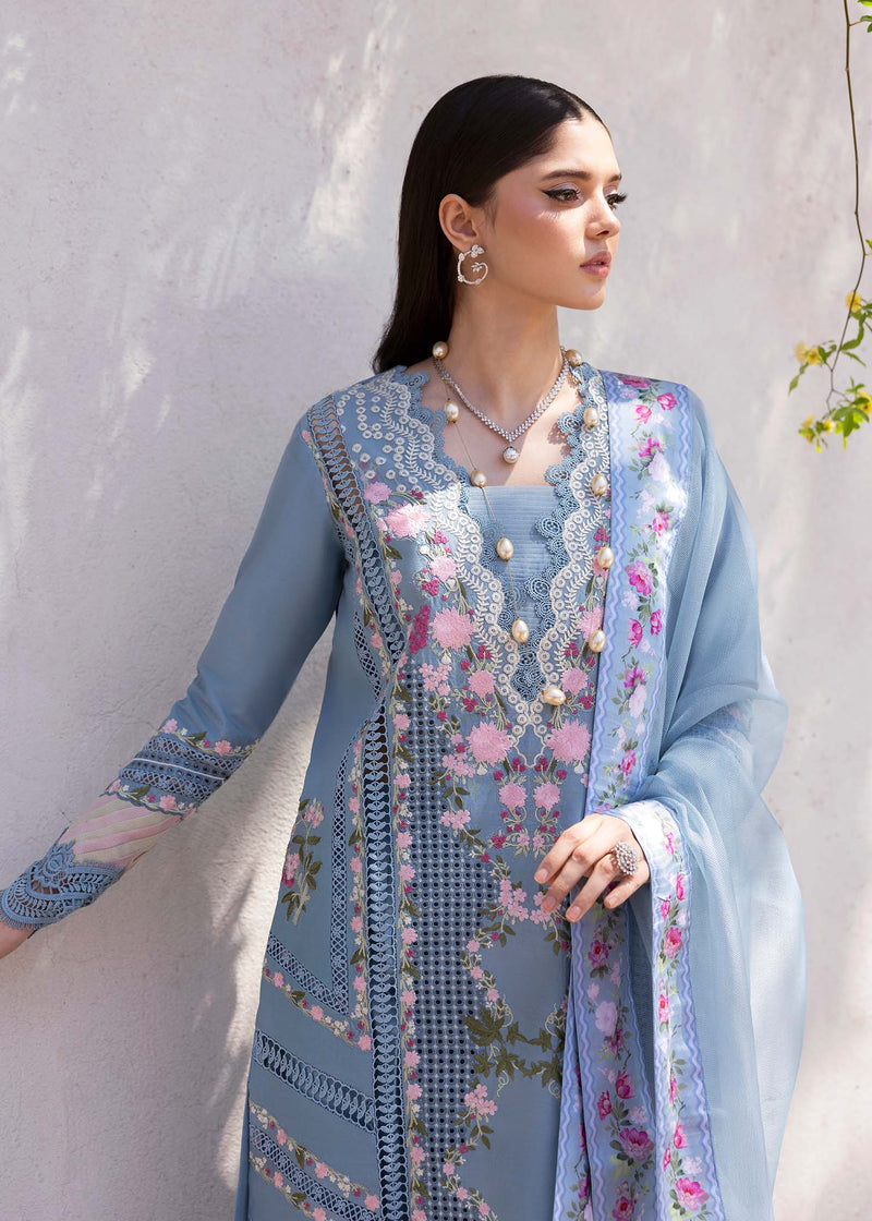 Bloom By Saira Shakira Unstitched 3 Piece Luxury Lawn Collection'2025-01-B-Zerene