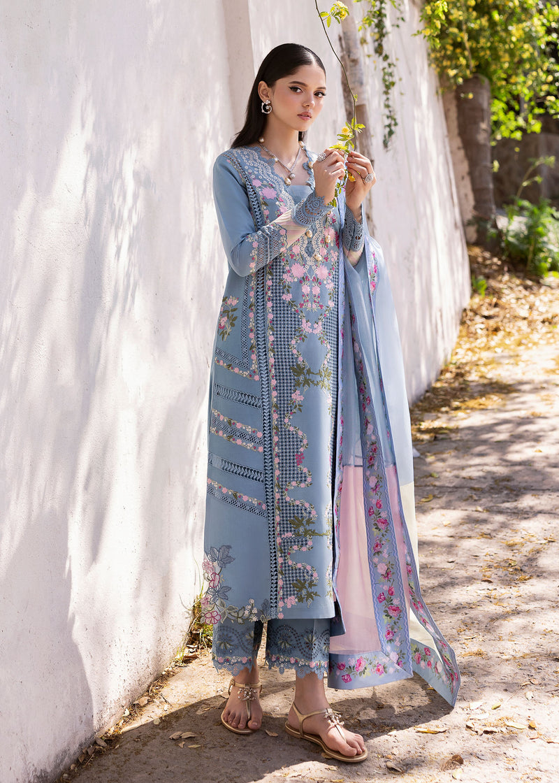 Bloom By Saira Shakira Unstitched 3 Piece Luxury Lawn Collection'2025-01-B-Zerene