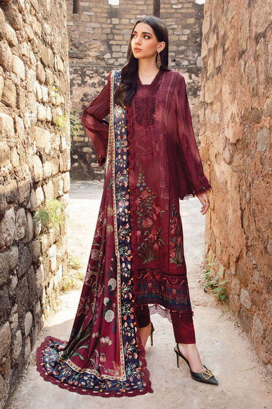 M Prints By Maria B Unstitched 3 Piece Winter Edition Collection'2024-01-B