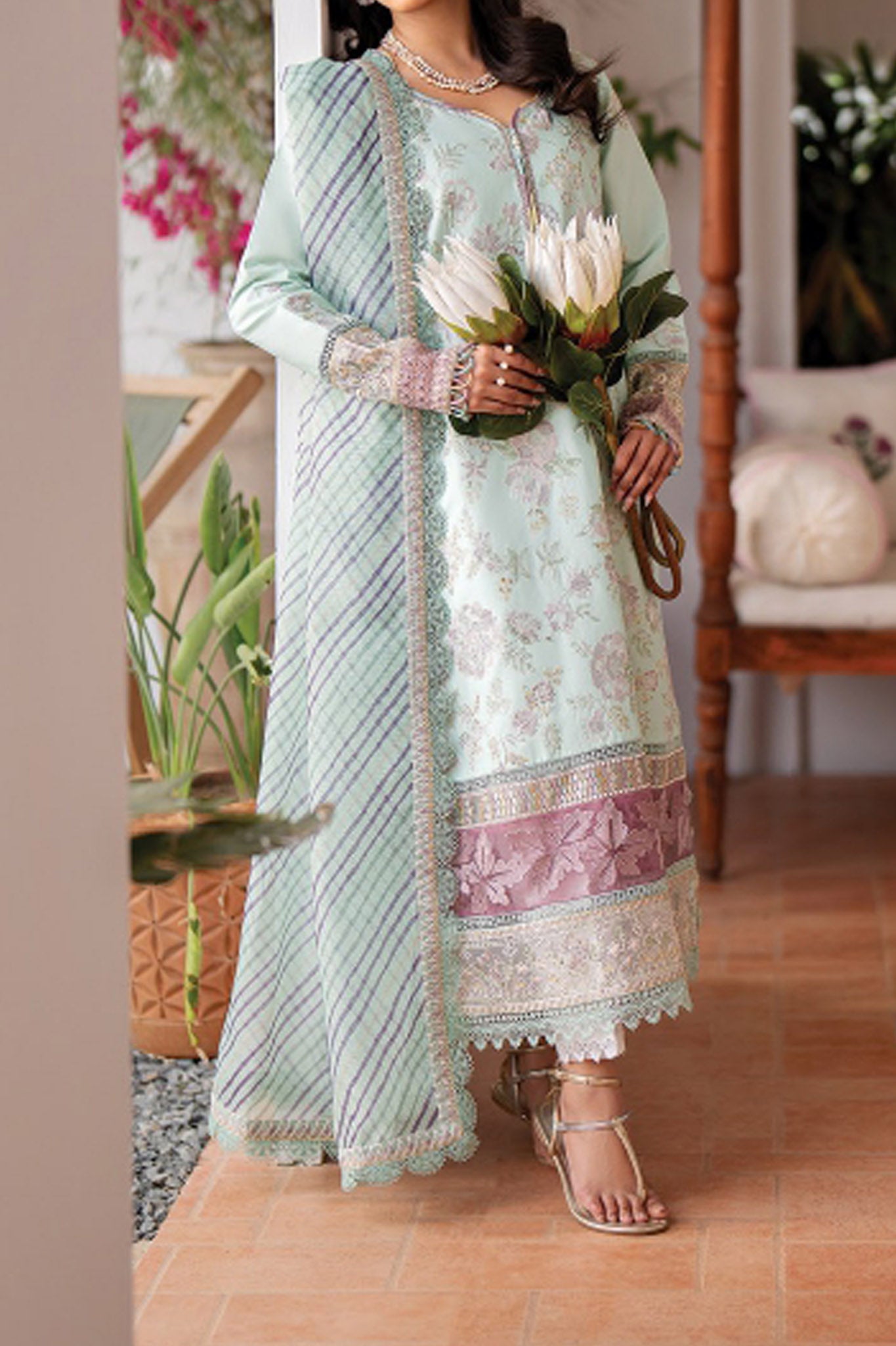 Summer Soiree By Xenia Unstitched 3 Piece Emb Lawn Vol-02 Collection'2024-01-Frona