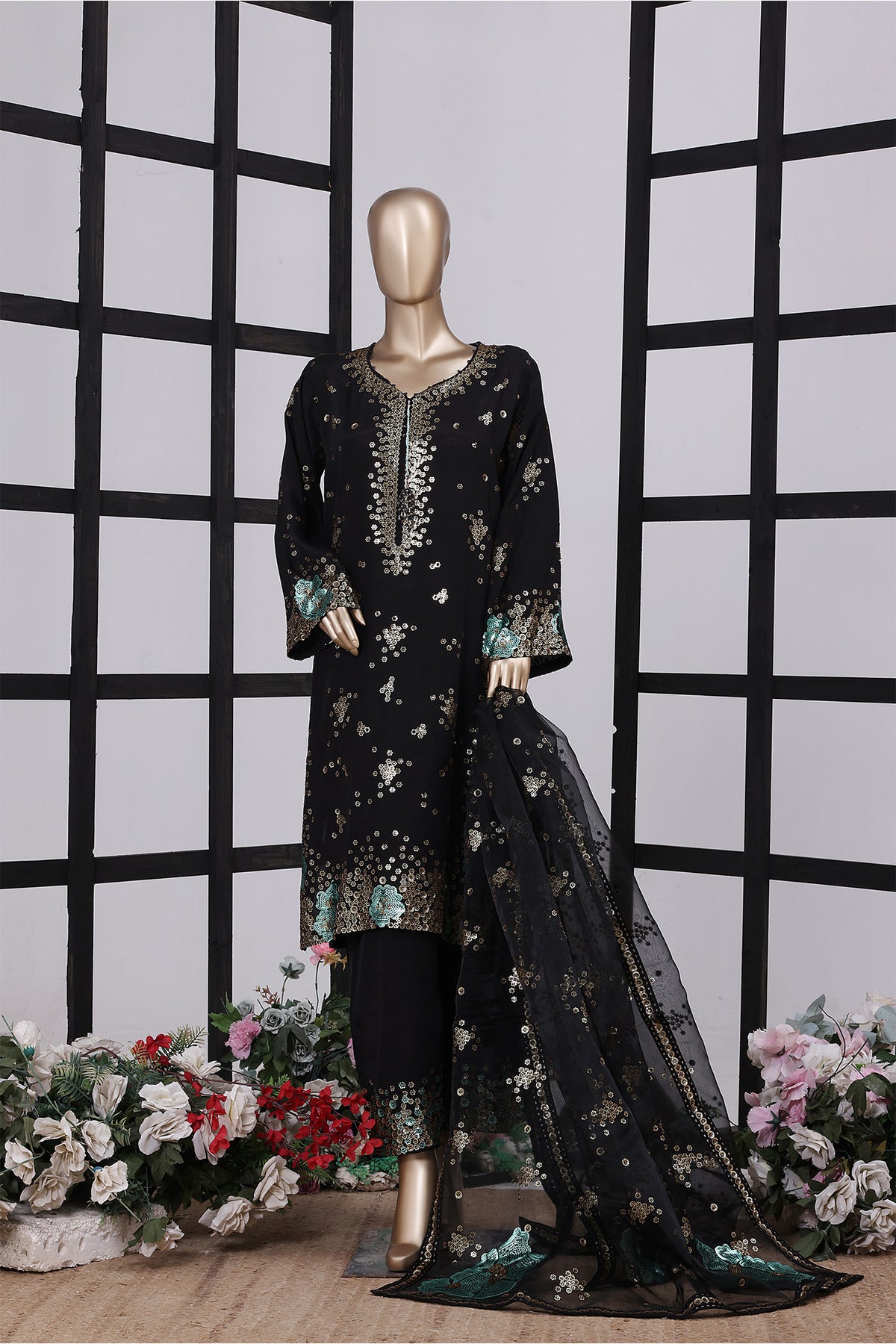 Khombi Stitched 3 Piece Luxury Formals Collection'2025-01-Jhilmil-A