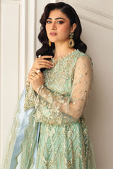 Hemline By Mushq Unstitched 3 Piece Aura Debut Wedding Collection'2024-01-Pistachio