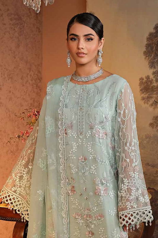 Lamisah Zebaish by Lavish Unstitched 3 Piece Luxury Chiffon Collection'2024-01-Pistachio