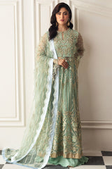 Hemline By Mushq Unstitched 3 Piece Aura Debut Wedding Collection'2024-01-Pistachio