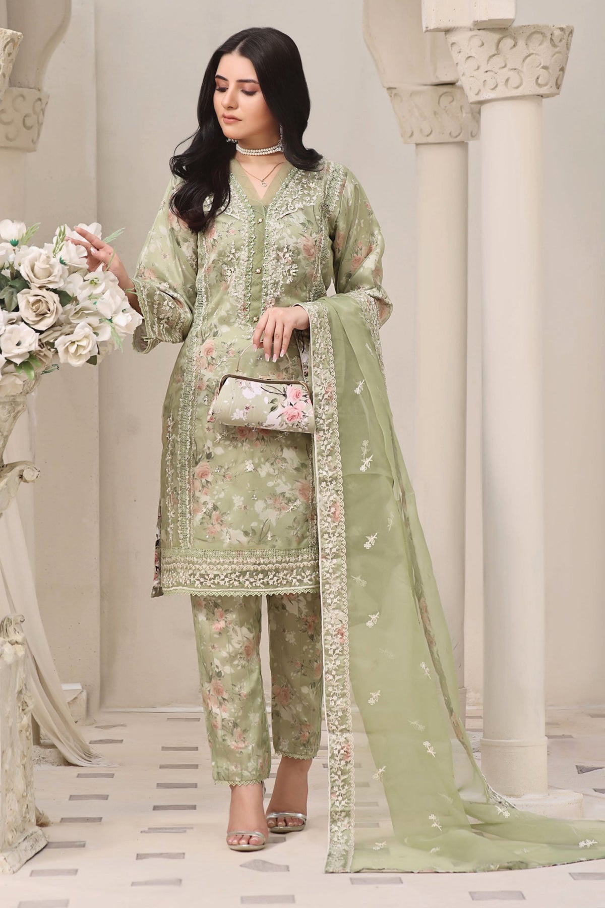 Rangreza By Guzel Stitched 3 Piece Formals Organza Collection'2024-01-Rangbaaz