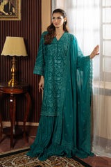 Festive Edit By Sahar Unstitched 3 Piece Chikankari Lawn Collection-01-Regal Reverie