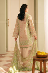 Festive Edit By Sahar Unstitched 3 Piece Emb Lawn Collection-01-Trailing Peonies