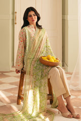 Festive Edit By Sahar Unstitched 3 Piece Emb Lawn Collection-01-Trailing Peonies