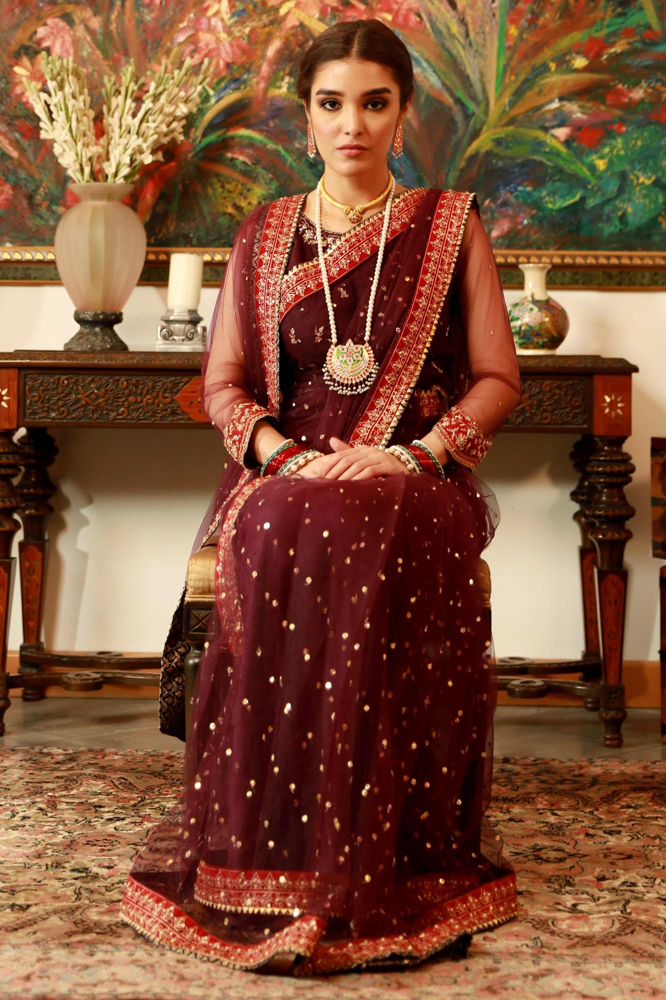 Neher By Zaaviay Stitched Shadmani (Ready To Wear - Three Piece)