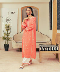 Vasl Pre Winter By Kross Kulture Stitched 2PC - Embroidered Self Textured Suit Suit-0001715-SML-CRL