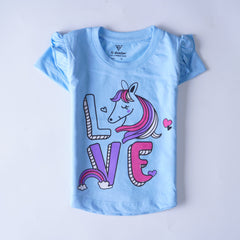 Kjunction Girls T-shirt (I-Love-Unicorn)