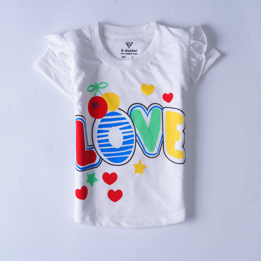 Kjunction Girls T shirt (Love)