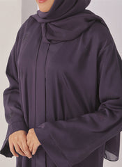 Hijab Ul Hareem Purple Stone Work Nida Abaya - 0116-C-1022