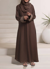 Hijab Ul Hareem wave embroidery Nida Abaya | 0116-E-1108