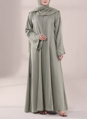 Hijab Ul Hareem Luna Luxe Hand work Abaya | 0116-J-1106