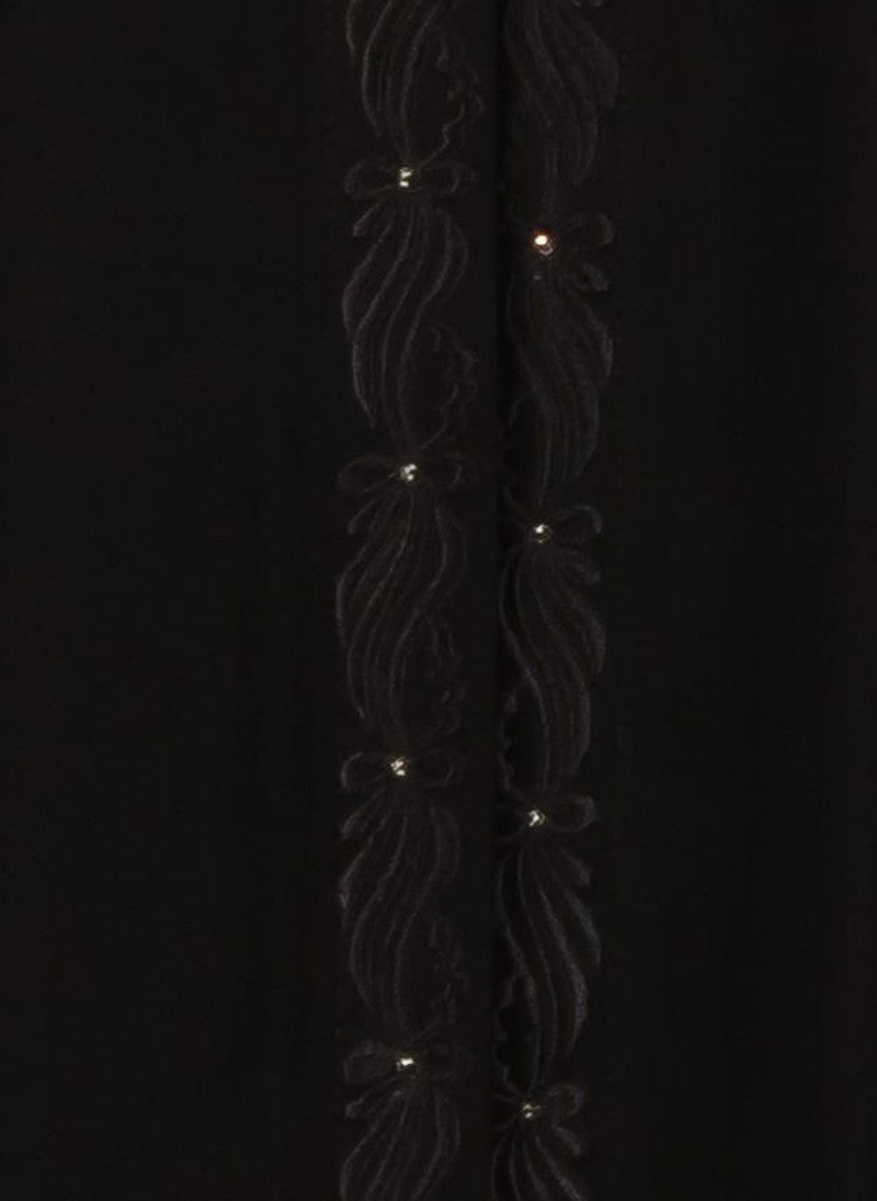 Hijab Ul Hareem Black Polyester Embroidered Abaya 0116-M (2)
